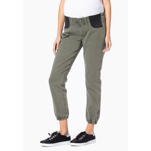 Paige Maternity Mayslie Jogger Pants Denim Jeans Olive Green Women's 29 $235